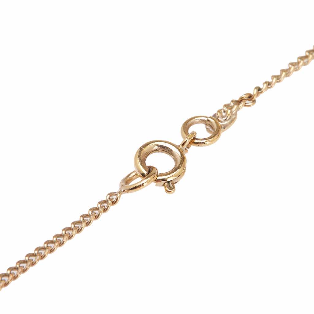 Chanel Gold Plated Enamel CC Pendant Necklace - Back view