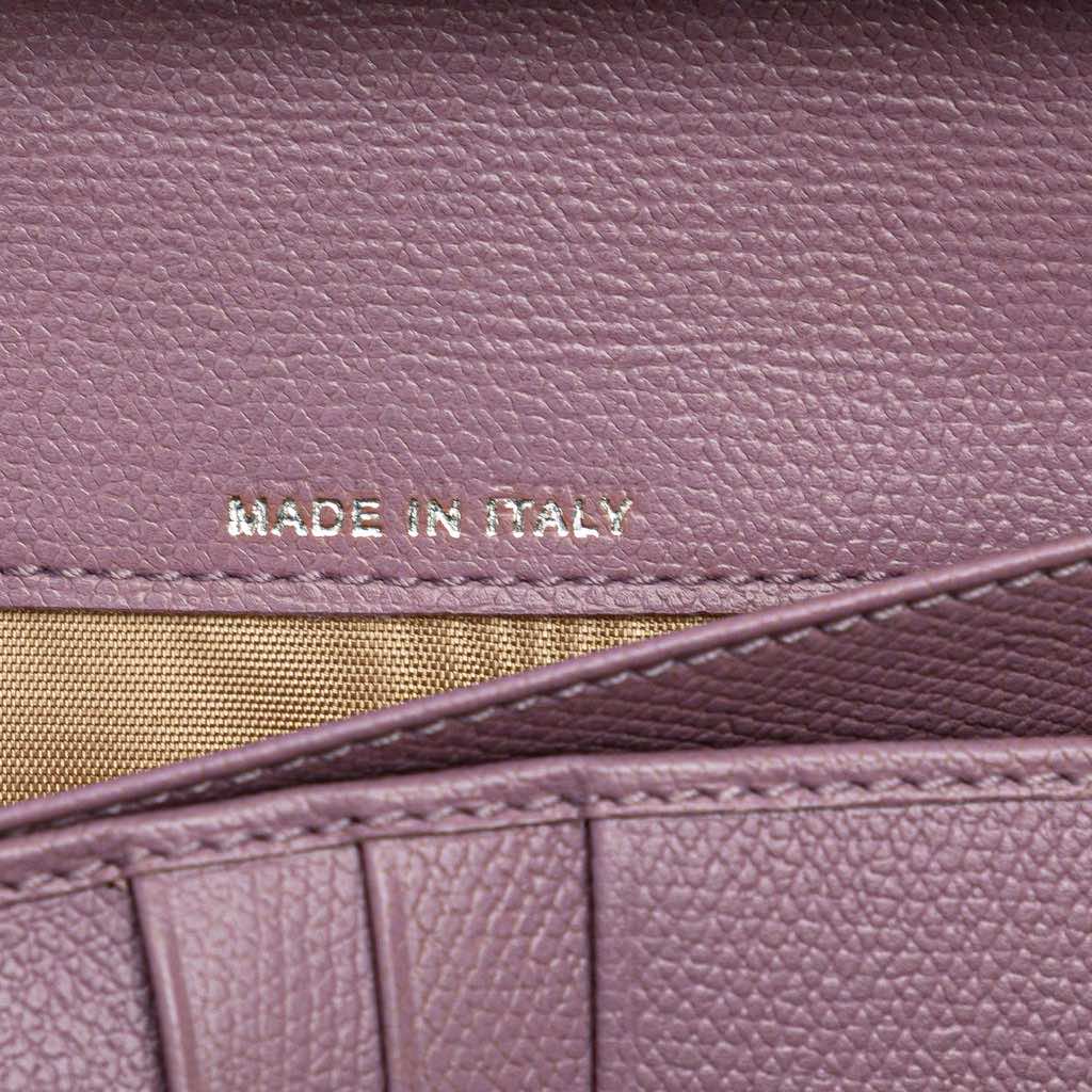 Chanel Grained Calfskin CC Button Yen Long Wallet - Side view