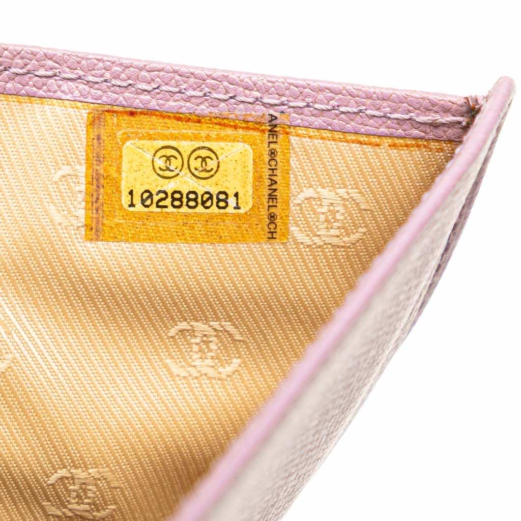 Chanel Grained Calfskin CC Button Yen Long Wallet - Detail 2