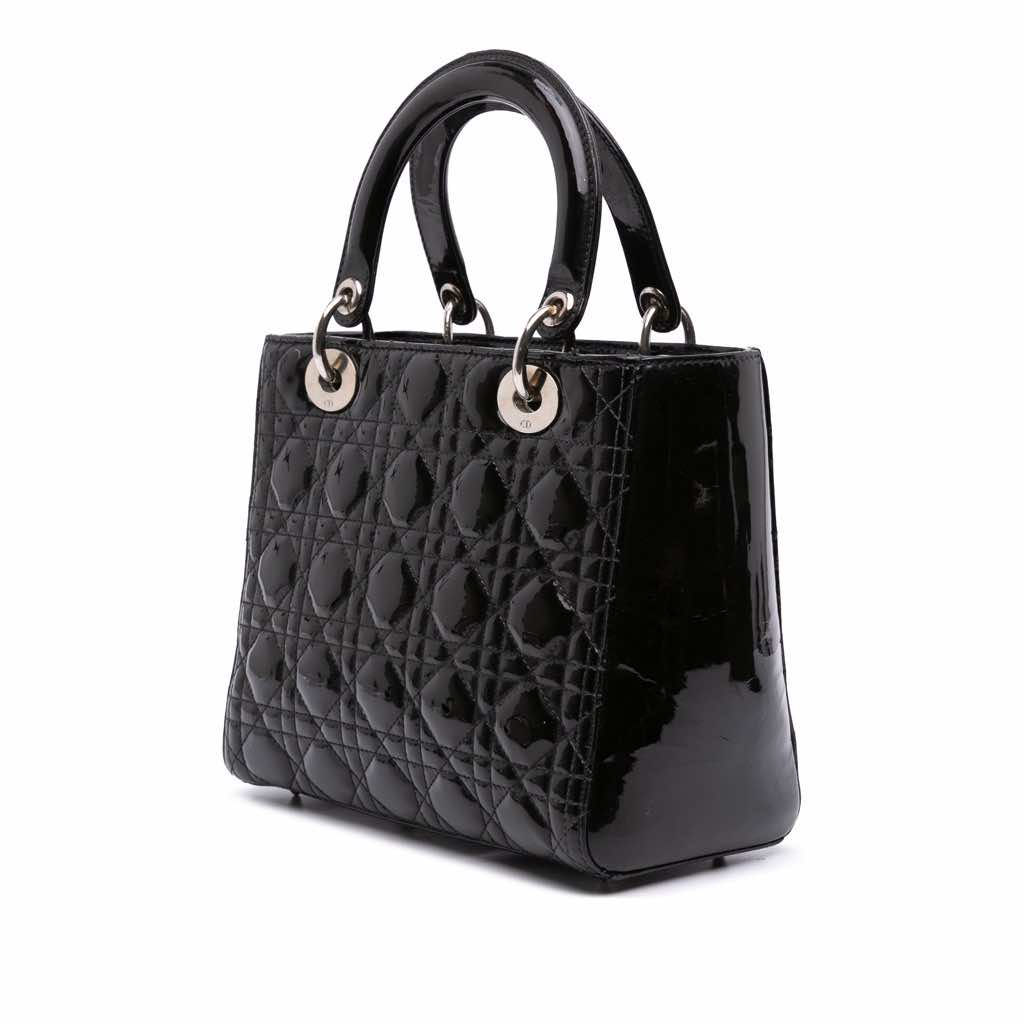 Dior Medium Patent Cannage Lady Dior - Back view