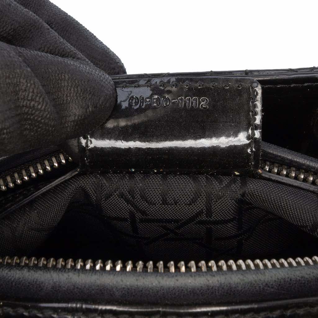 Dior Medium Patent Cannage Lady Dior - Side view