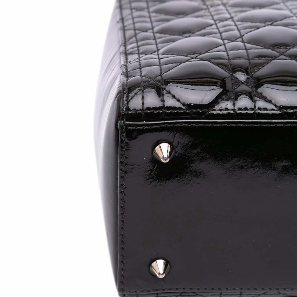 Dior Medium Patent Cannage Lady Dior - Detail 1
