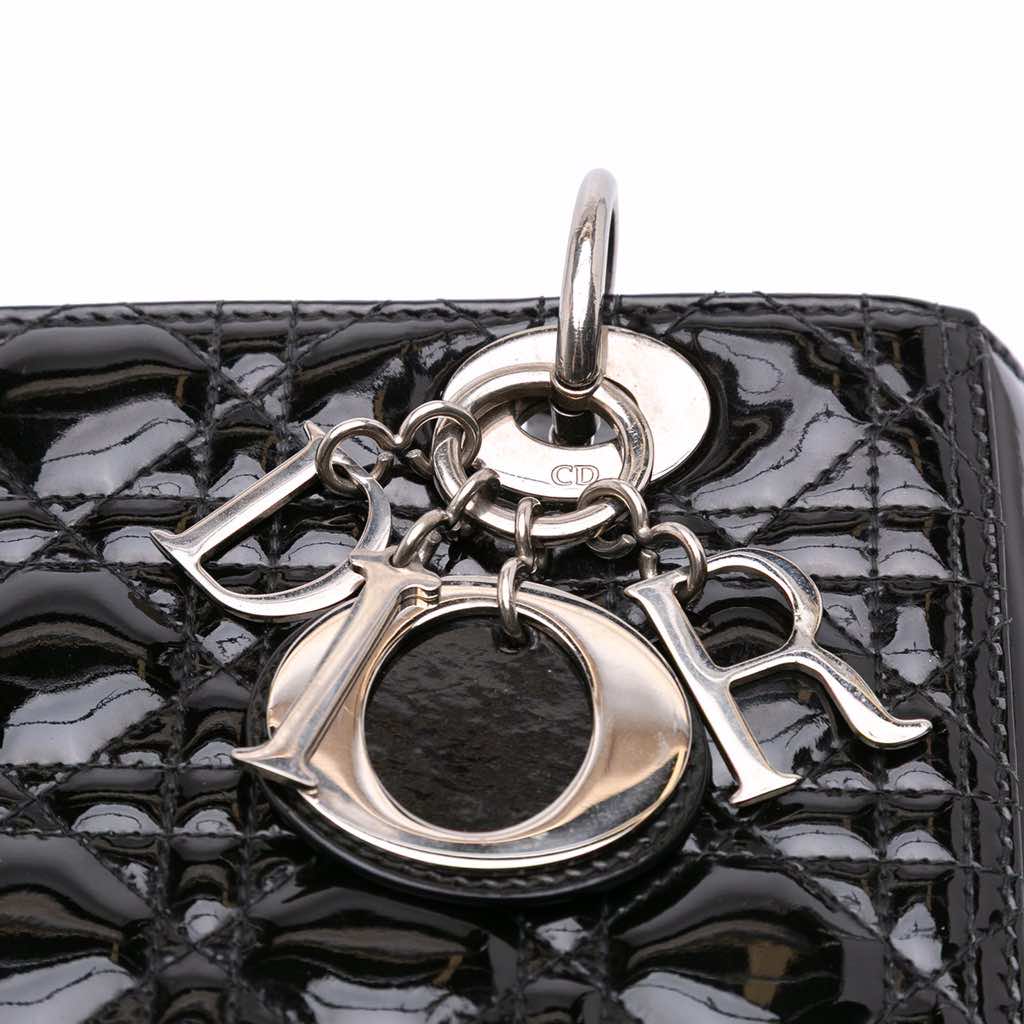 Dior Medium Patent Cannage Lady Dior - Detail 2