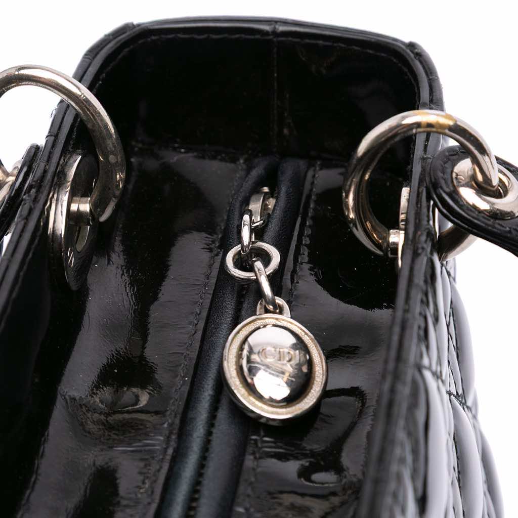 Dior Medium Patent Cannage Lady Dior - Image 10