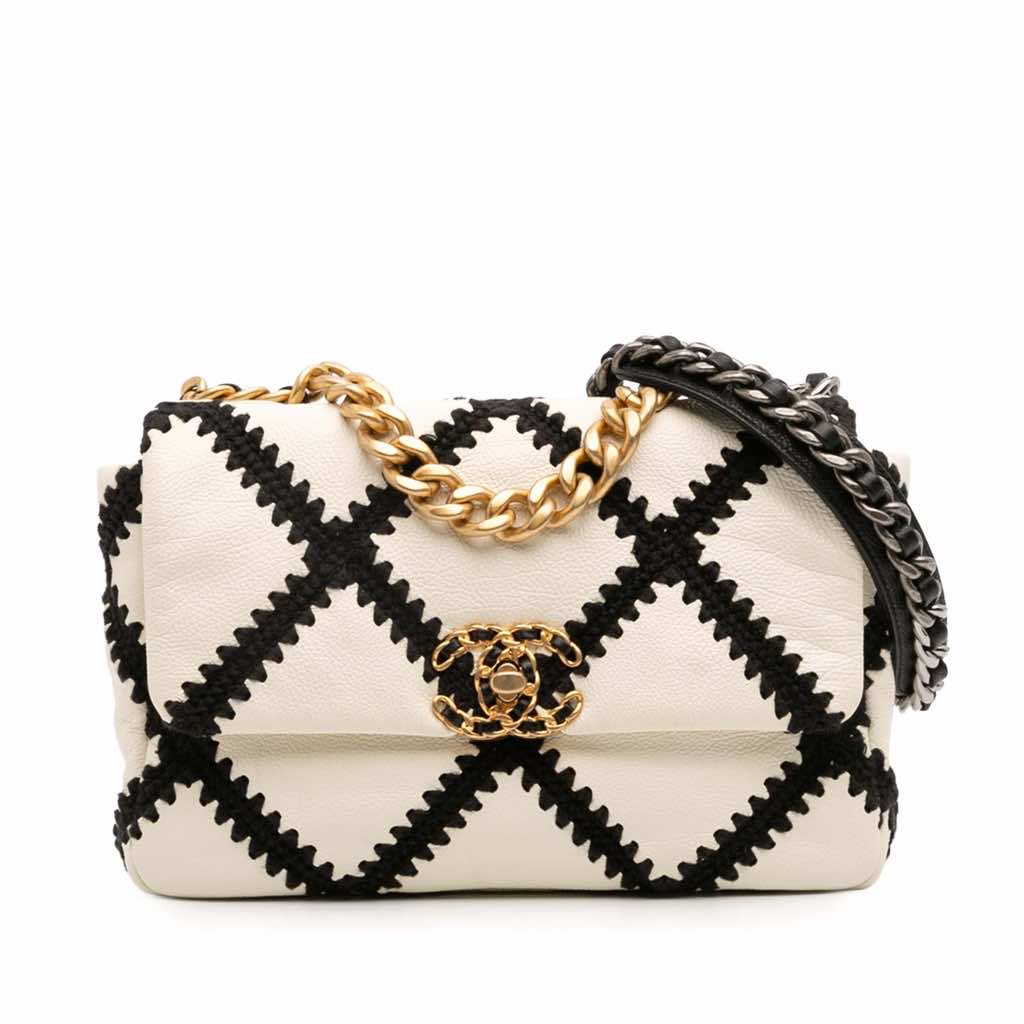 Chanel Medium Crochet Calfskin 19 Flap
