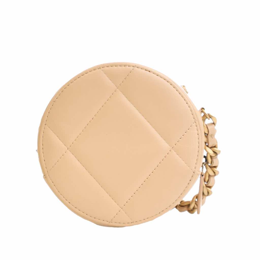 Chanel Calfskin 19 Round Clutch with Chain - 4