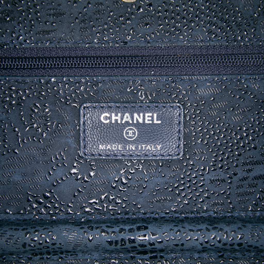 Chanel Lace Overlay Goatskin Wallet On Chain - Side view