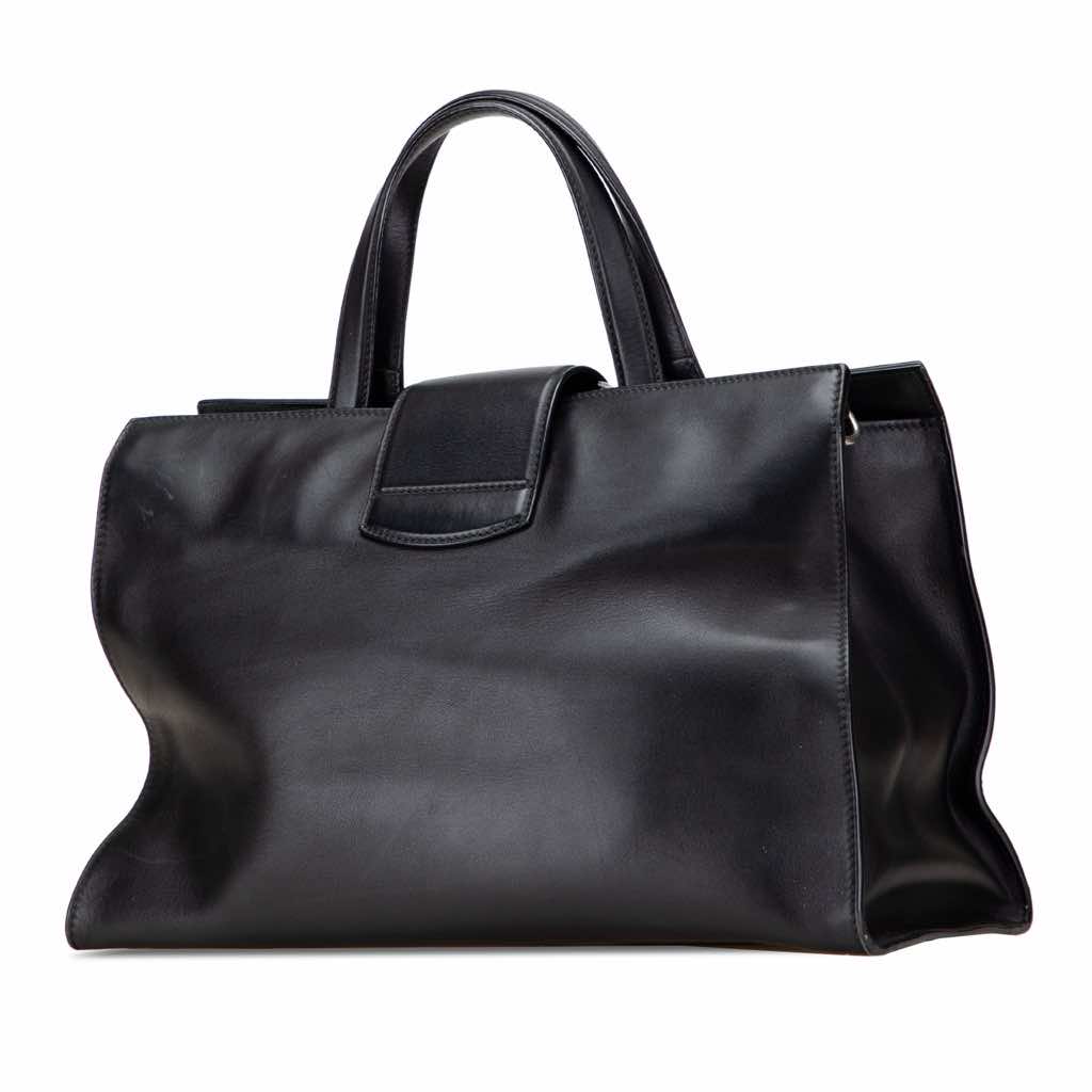 Gucci Large Calfskin Dionysus Web Top Handle Bag - Back view