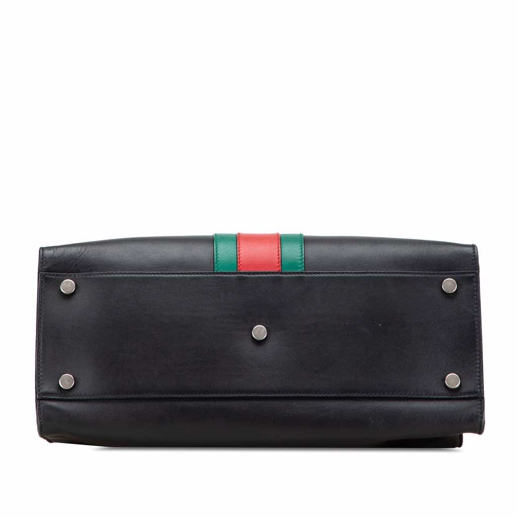 Gucci Large Calfskin Dionysus Web Top Handle Bag - Image 6