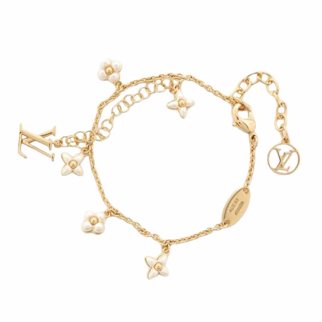 Louis Vuitton Gold Plated LV Floragram Bracelet - 3
