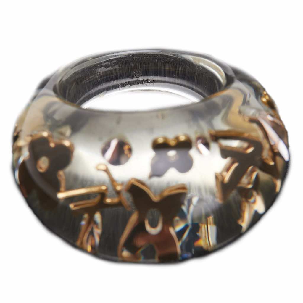 Louis Vuitton Resin and Crystal Monogram Inclusion Ring - 3