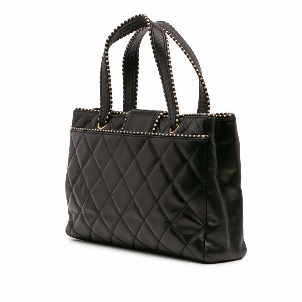 Chanel CC Quilted Lambskin Handbag - 2
