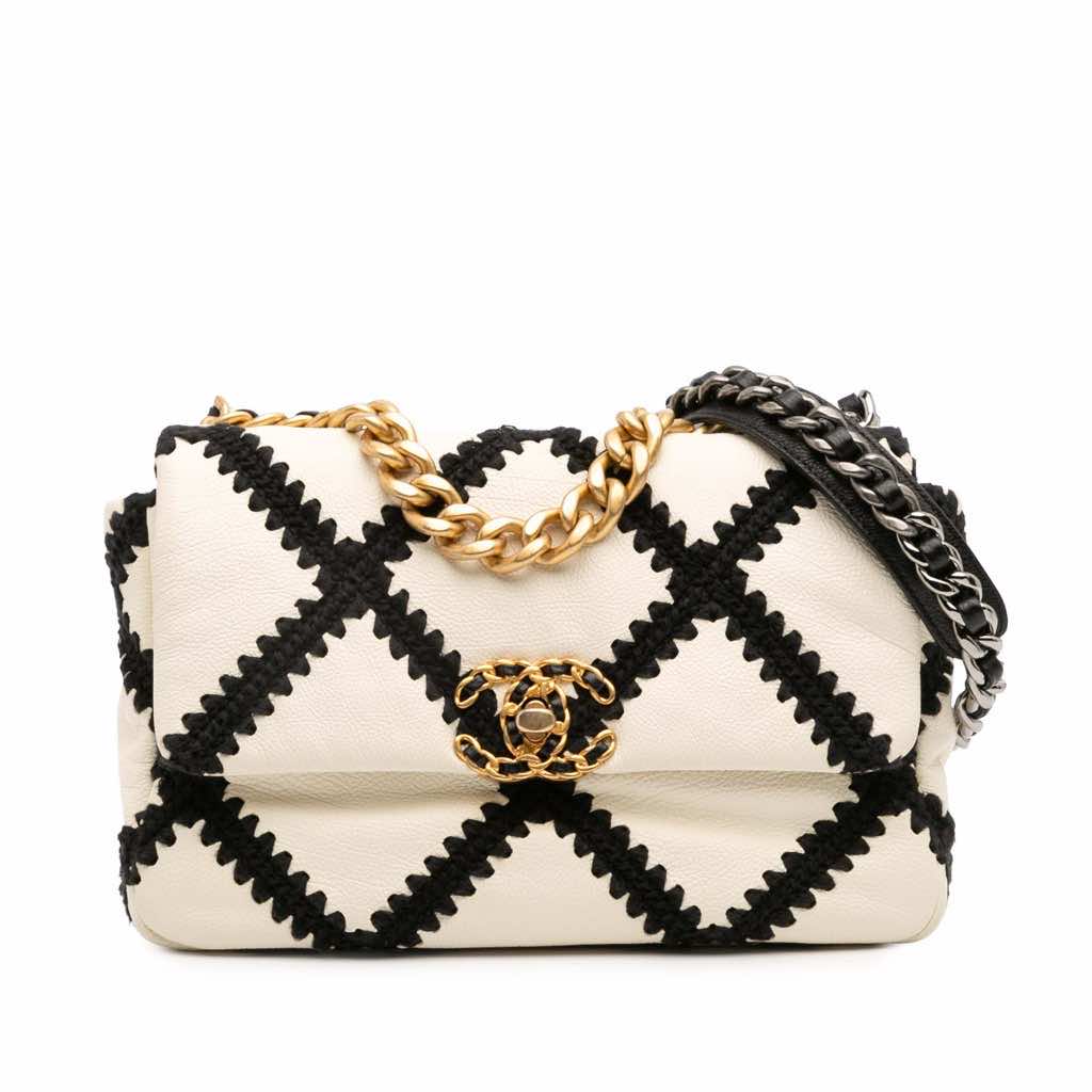 Chanel Medium Crochet Calfskin 19 Flap