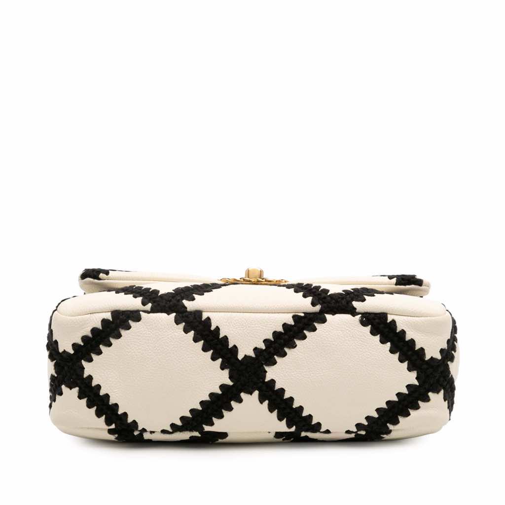 Chanel Medium Crochet Calfskin 19 Flap - Image 6