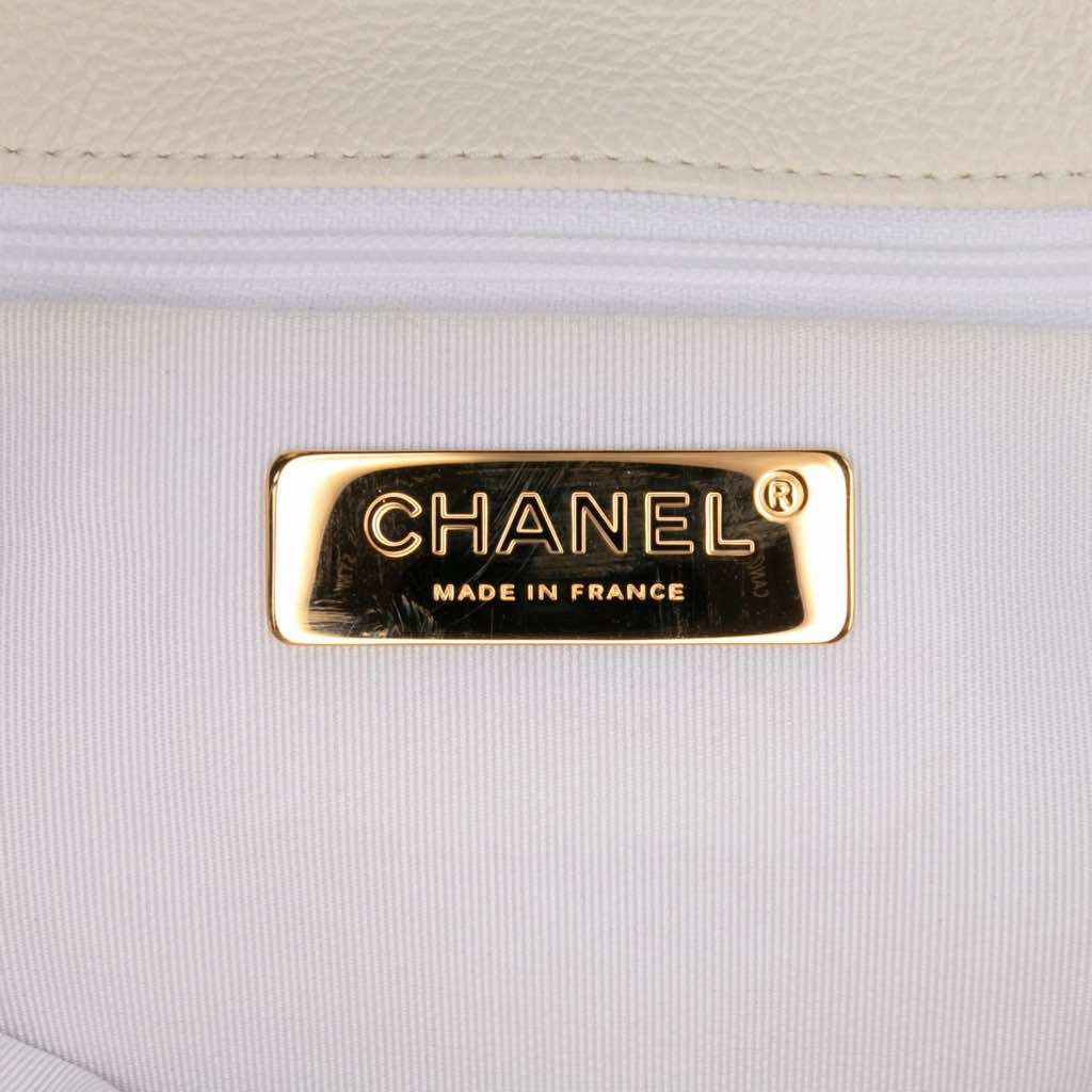 Chanel Medium Crochet Calfskin 19 Flap - Side view