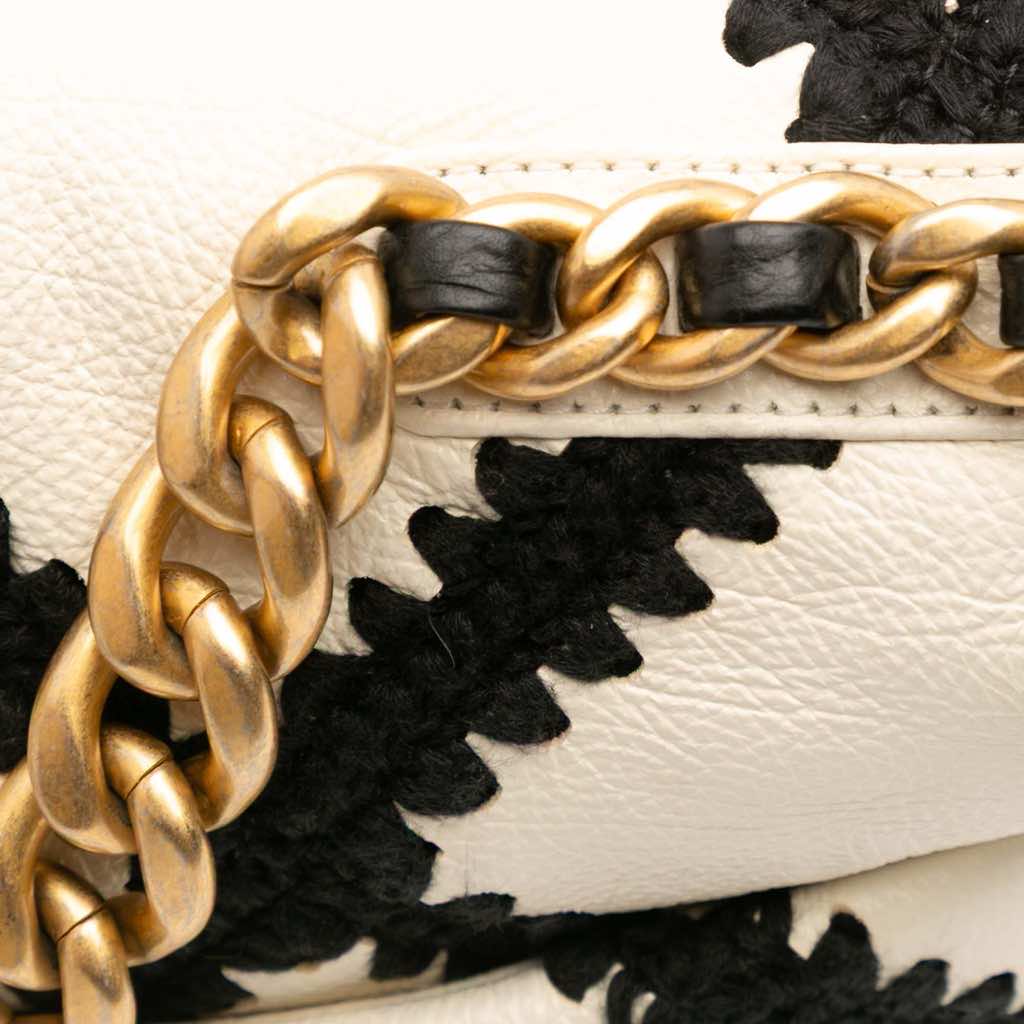 Chanel Medium Crochet Calfskin 19 Flap - Image 10