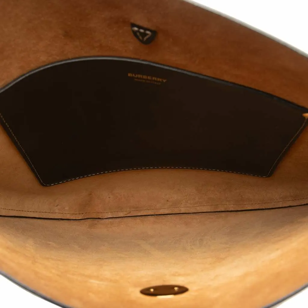 Burberry Leather TB Anne Hobo Black Leather Good - Model View