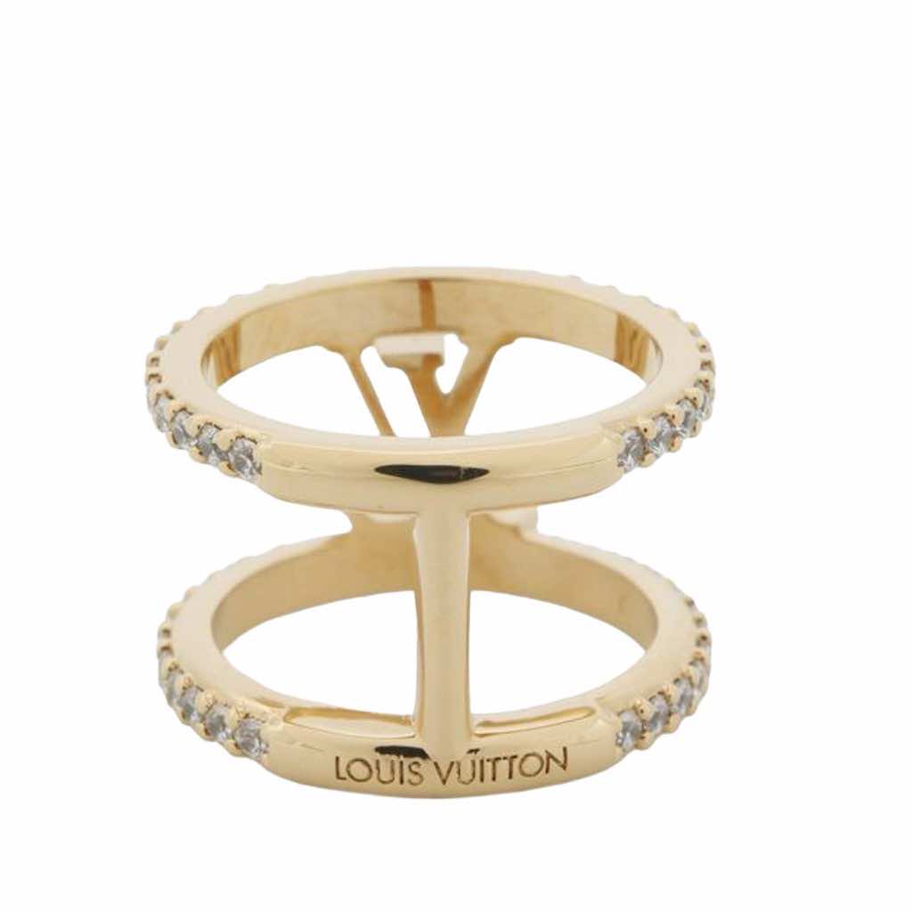Louis Vuitton Gold Plated LV Iconic Ring XS - 3