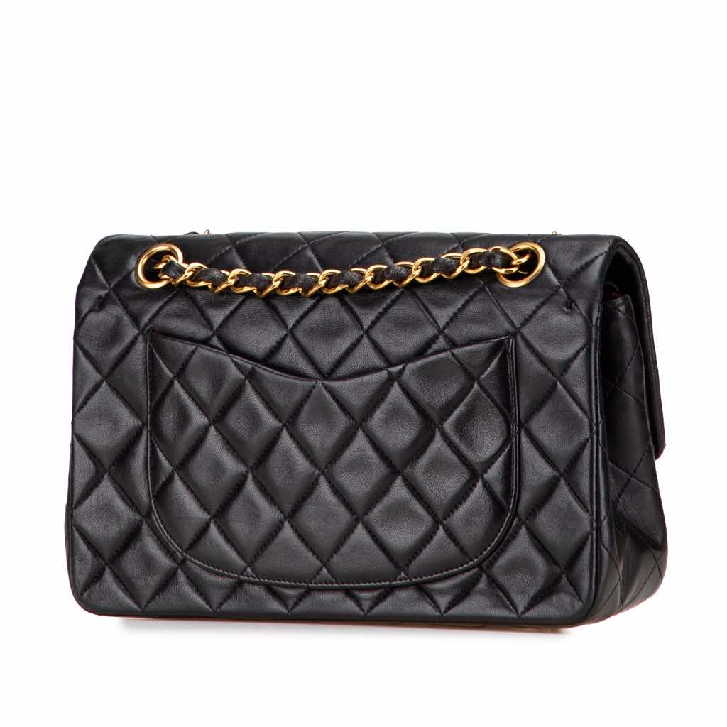 Chanel Small Classic Lambskin Double Flap - Back view
