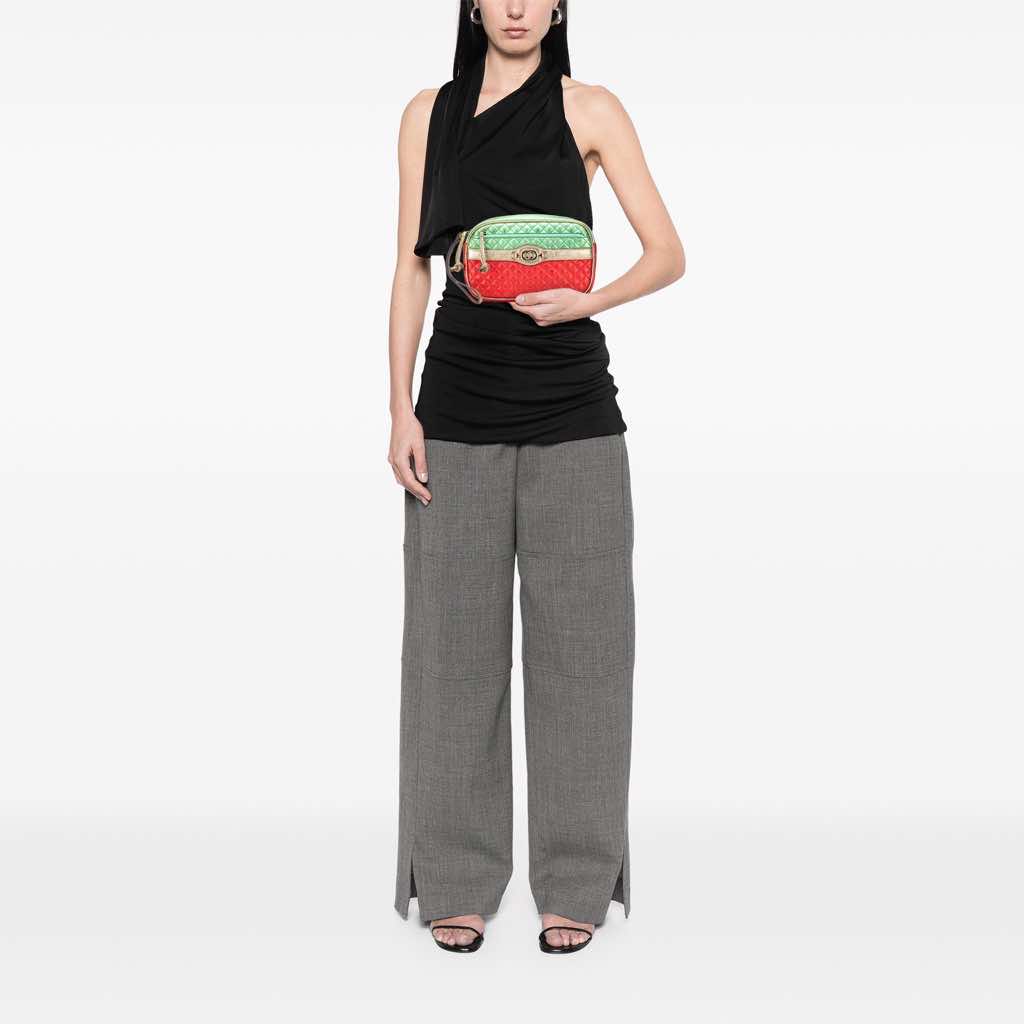 Gucci Laminated Nappa Trapuntata Wristlet Clutch - Image 13