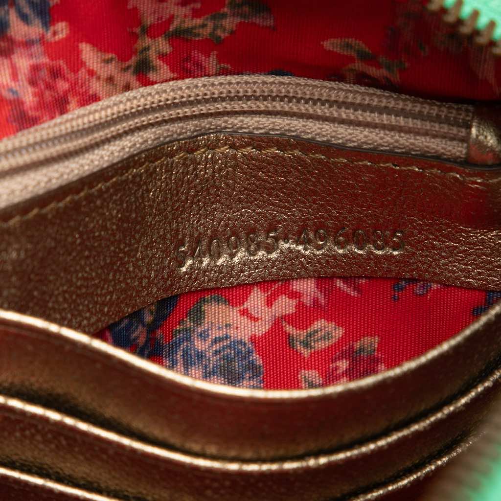 Gucci Laminated Nappa Trapuntata Wristlet Clutch - Detail 1