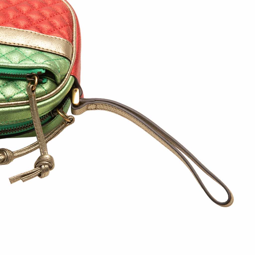 Gucci Laminated Nappa Trapuntata Wristlet Clutch - Image 12