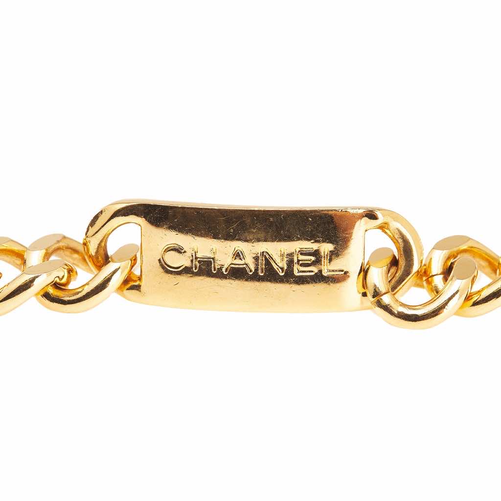 Chanel Gold Plated CC Medallion Chain Belt - Image 6