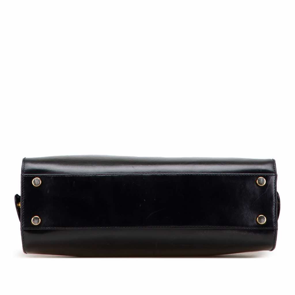 Salvatore Ferragamo Leather Gancini Dome Satchel - Image 6