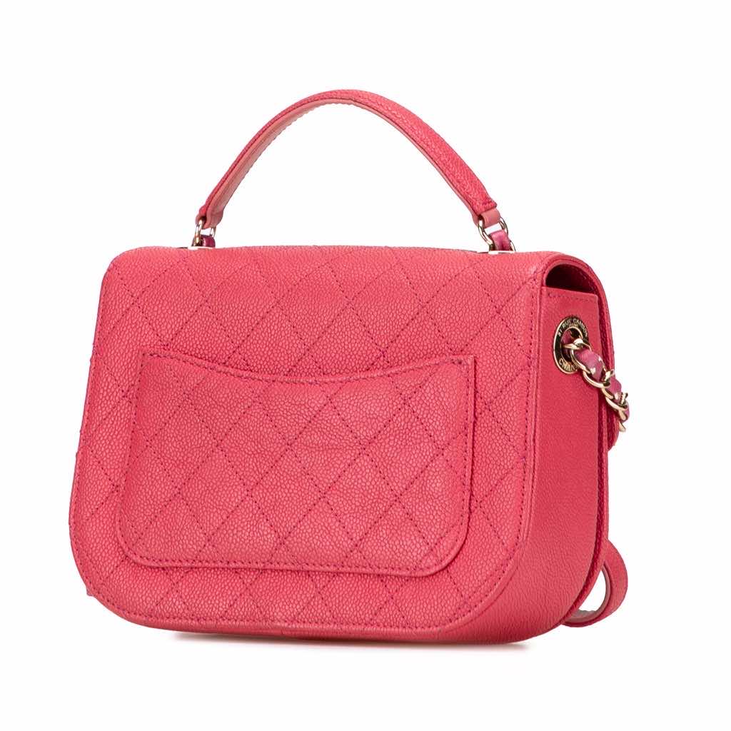 Chanel Small Caviar Paris Cuba Thread Around Flap - Back view