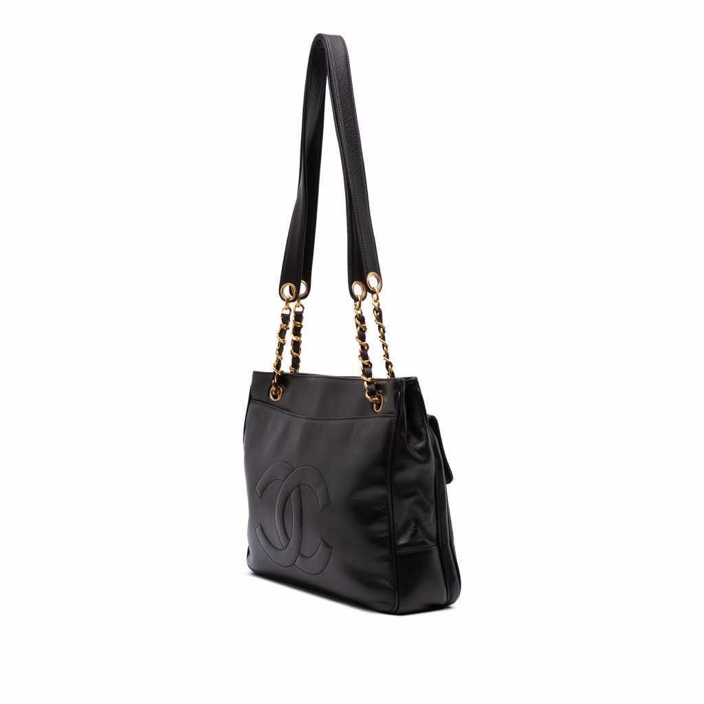 Chanel CC Lambskin Front Pocket Tote - 2