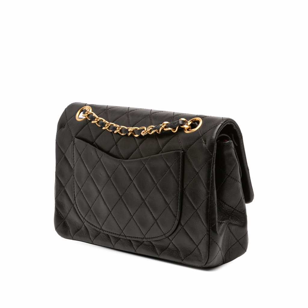 Chanel Small Classic Lambskin Double Flap - Back view