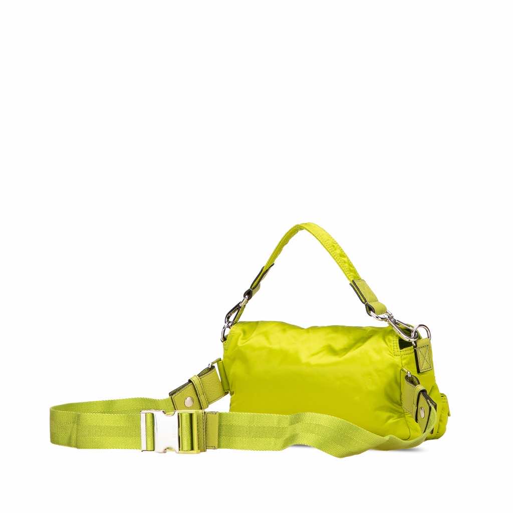 Fendi Nylon Multipocket Convertible Baguette Satchel - Back view