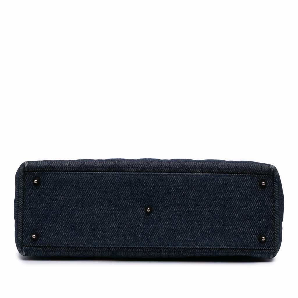 Dior Large Denim Cannage Lady Dior - Image 6