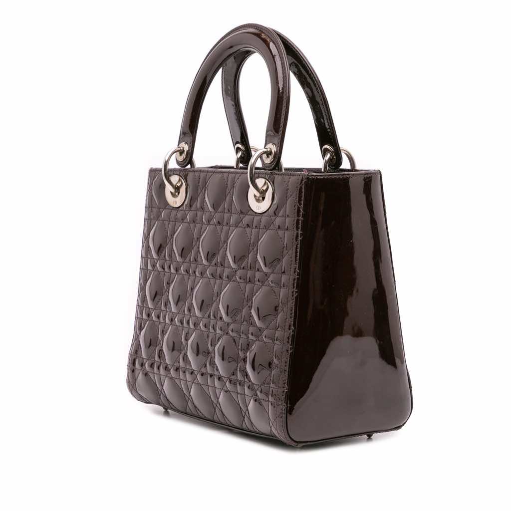Dior Medium Patent Cannage Lady Dior - 2
