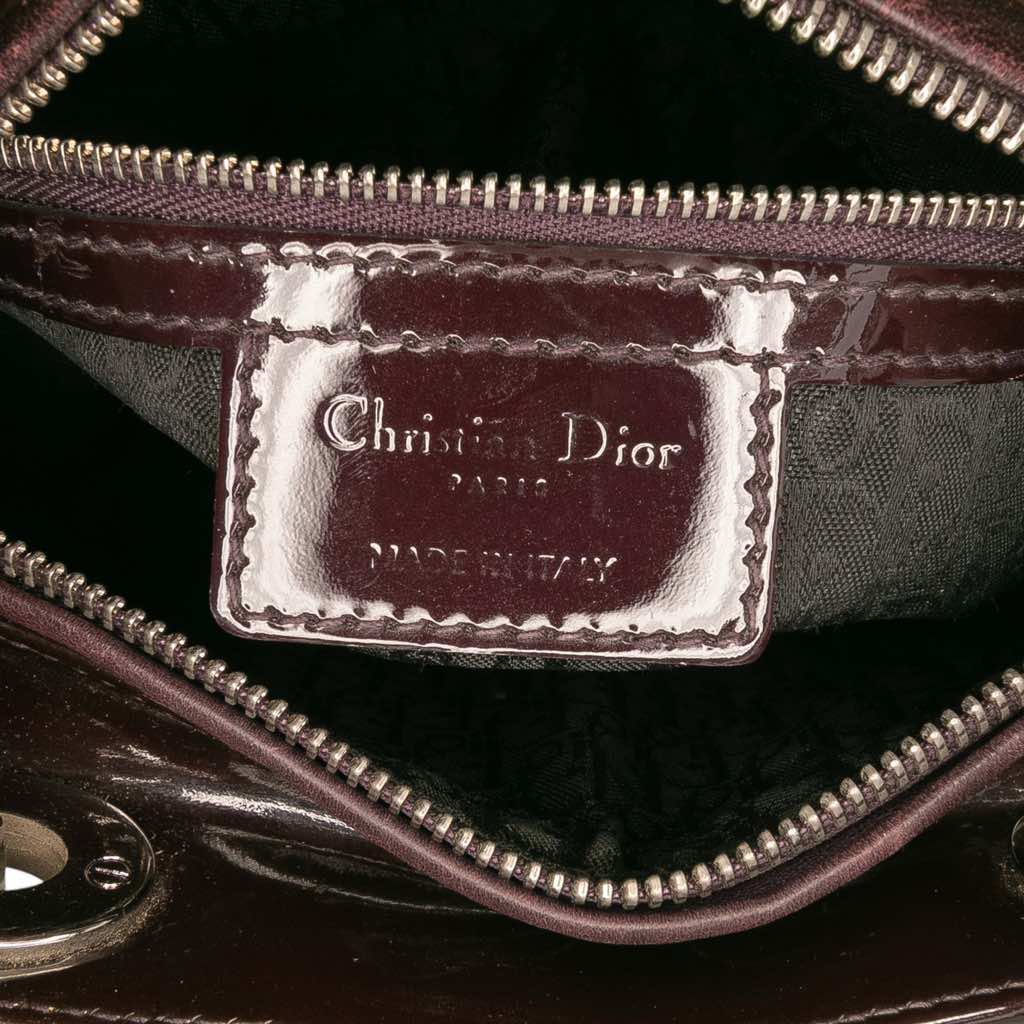 Dior Medium Patent Cannage Lady Dior - 5