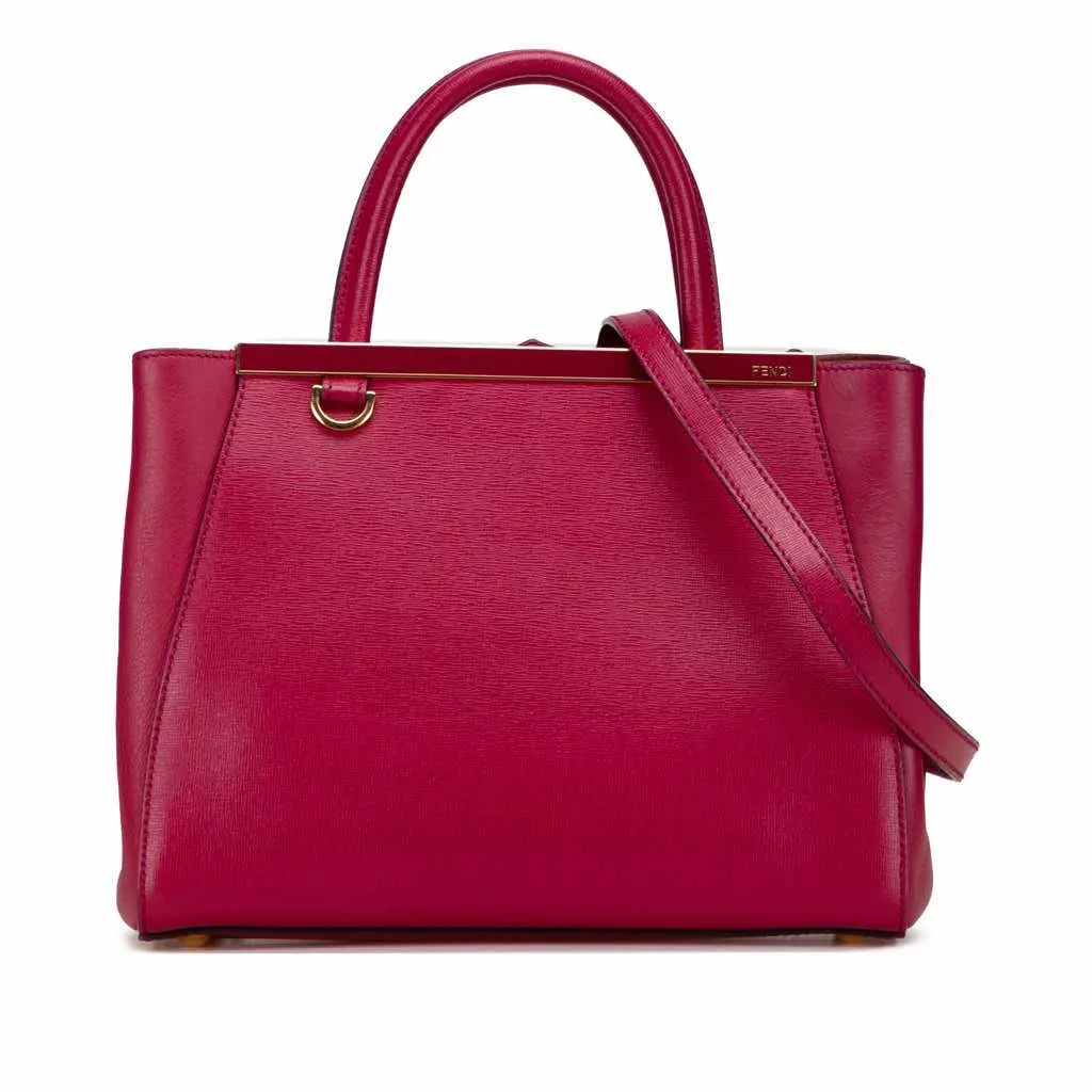 Fendi Leather Petit 2Jours Pink Leather Good - Front View