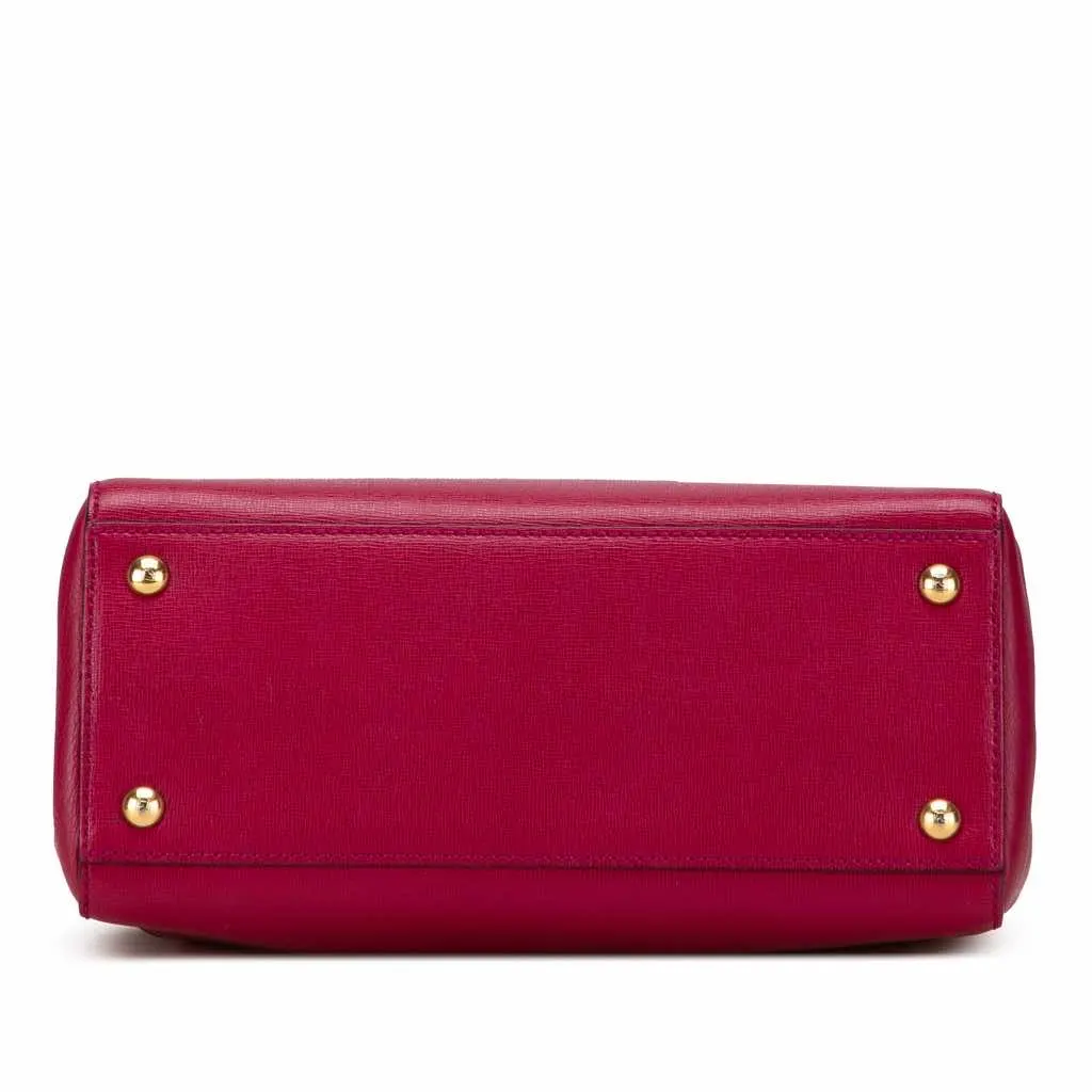 Fendi Leather Petit 2Jours Pink Leather Good - Inside View