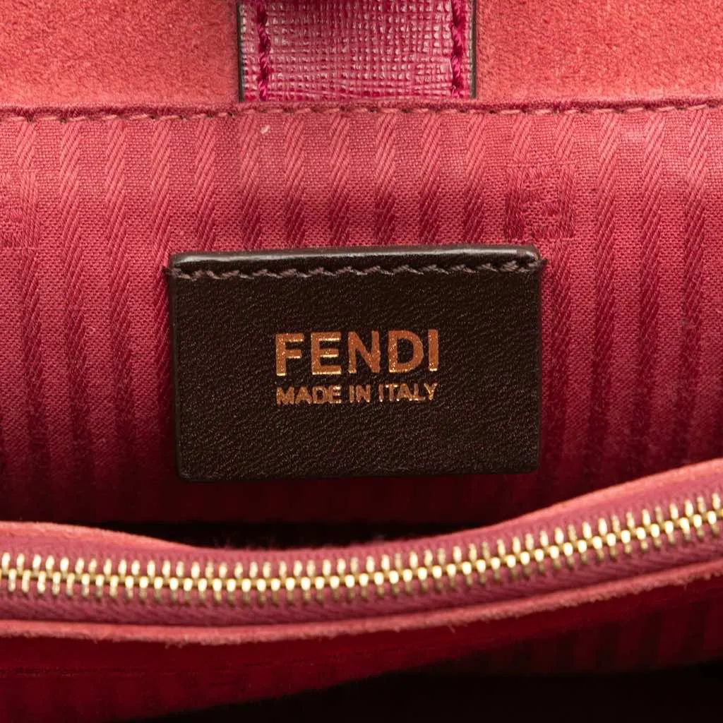 Fendi Leather Petit 2Jours Pink Leather Good - Box View