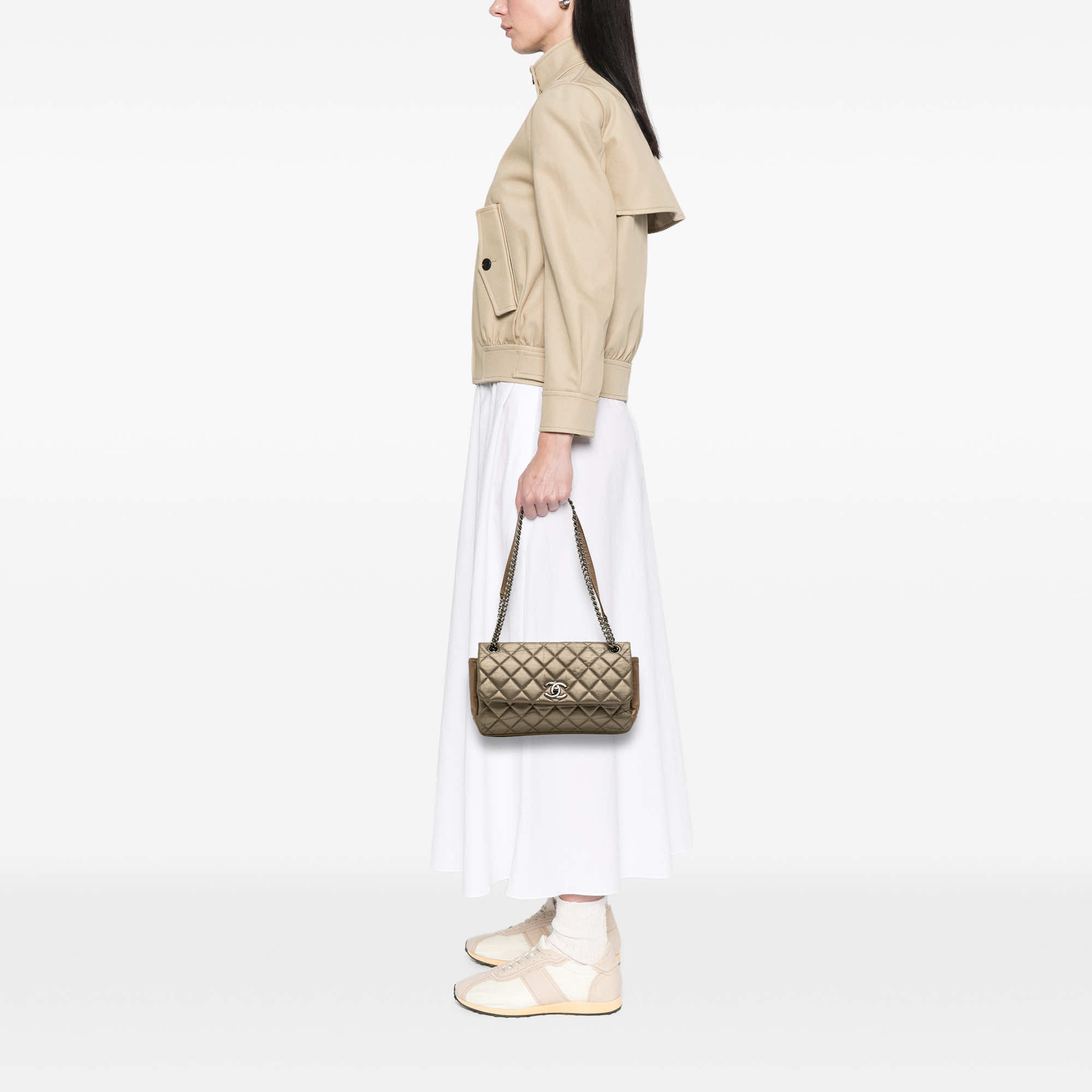 Chanel Small Aged Calfskin Lady Pearly Flap - Image 14