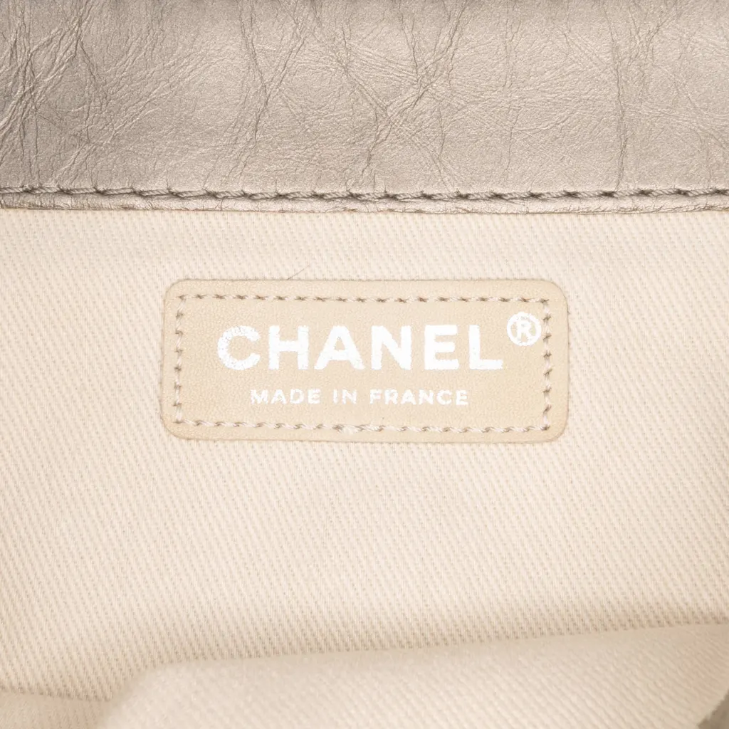 Chanel Small Aged Calfskin Lady Pearly Flap Brown Leather Good - Box View