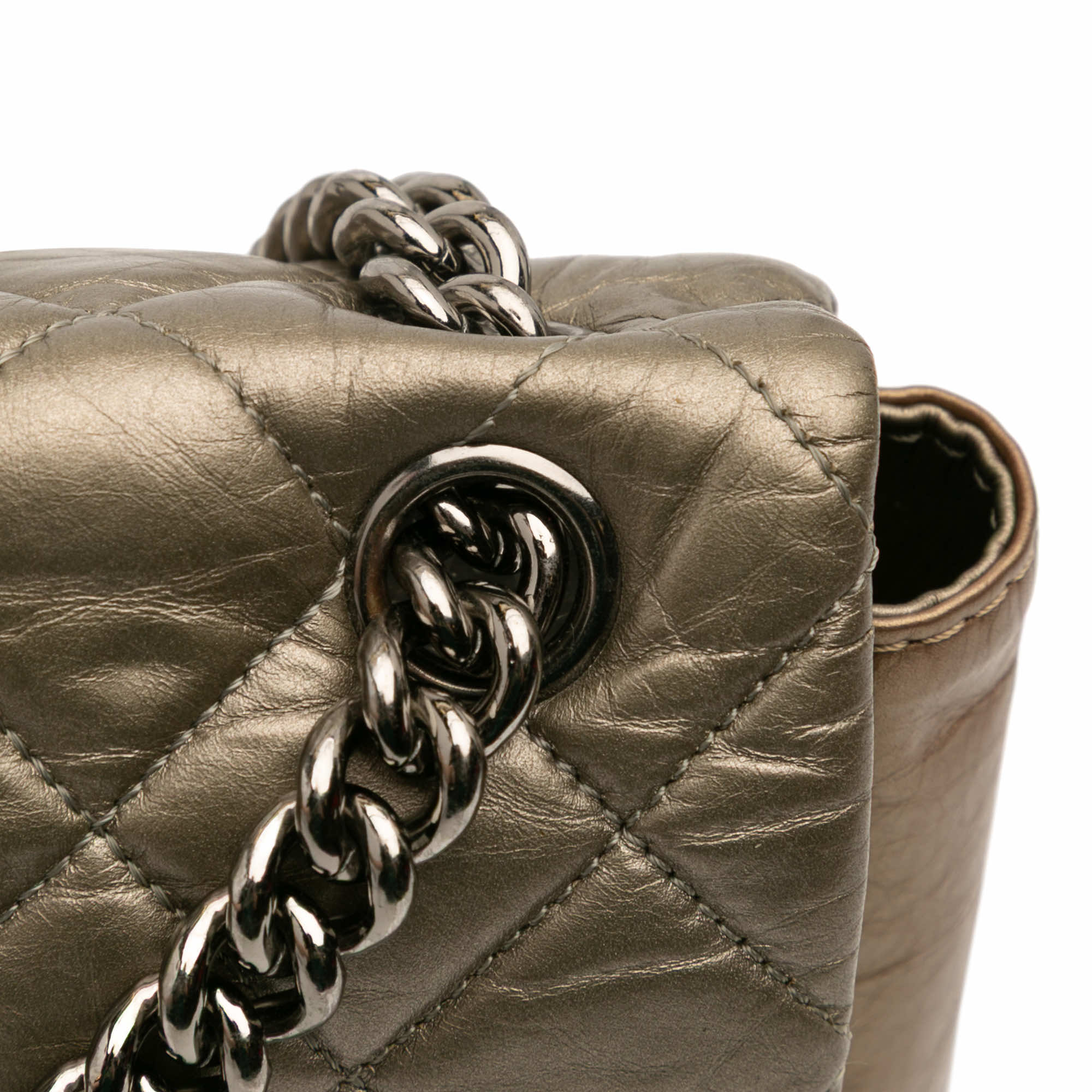 Chanel Small Aged Calfskin Lady Pearly Flap - Image 11