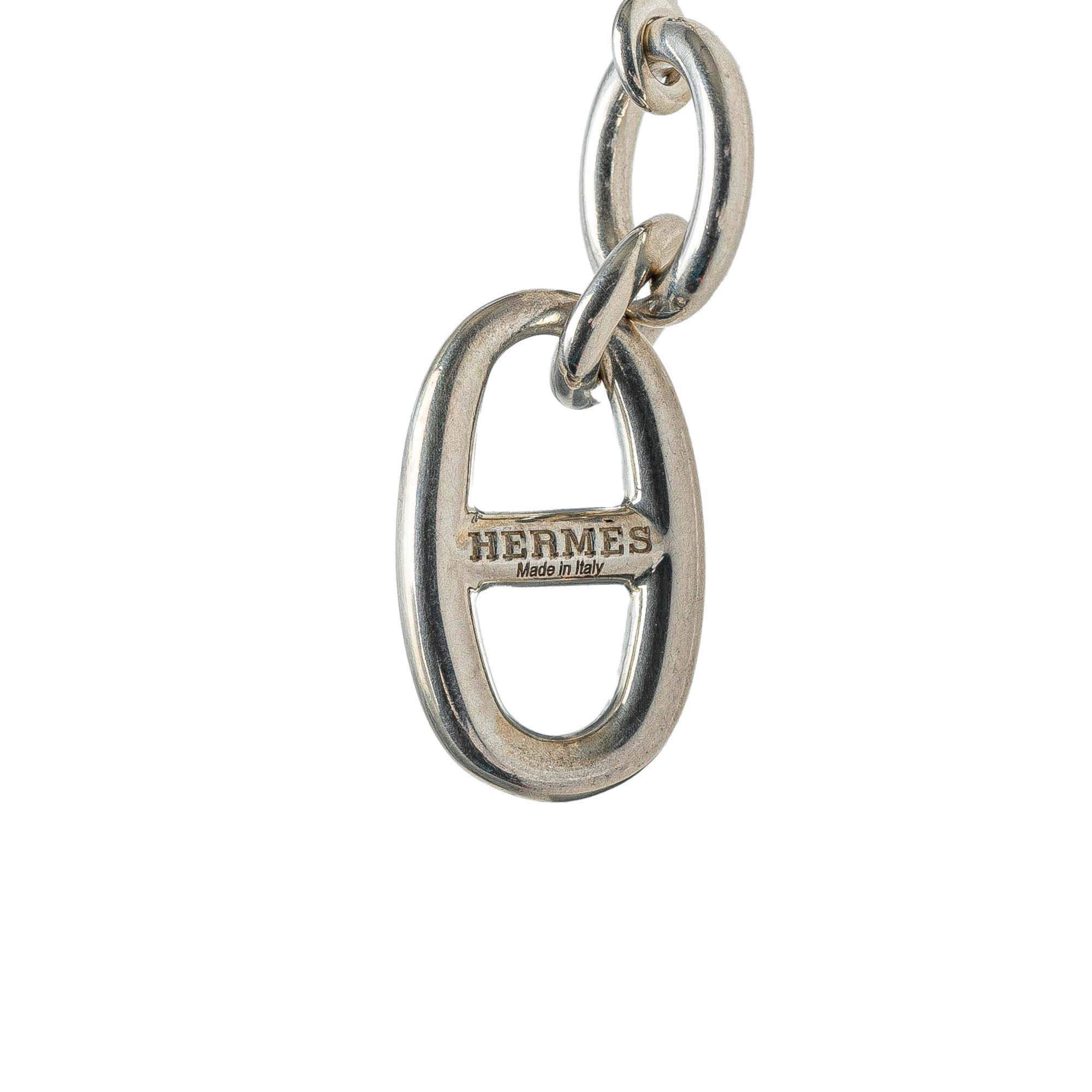 Hermès Sterling Silver Chaine D'Ancre Amulet Necklace - 3