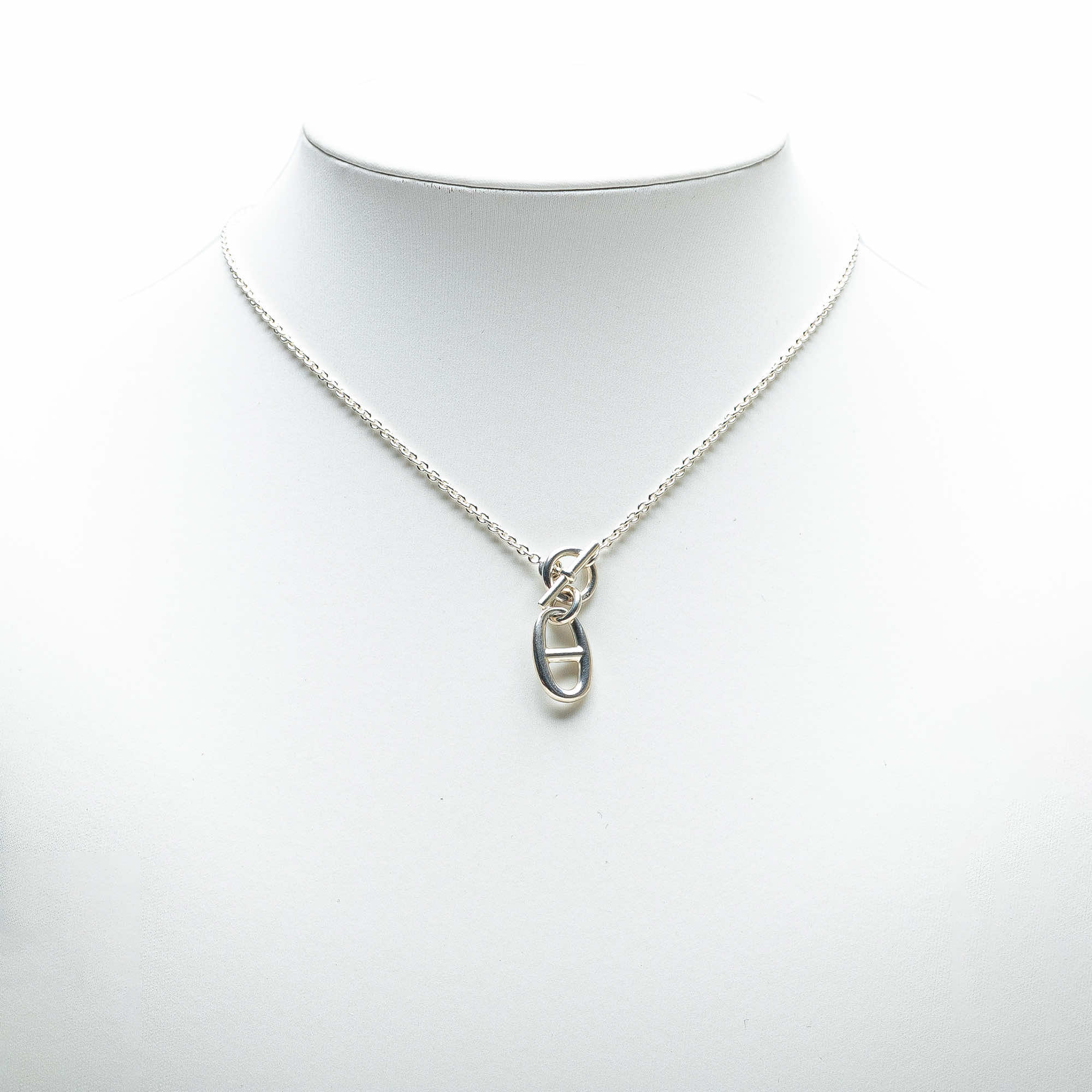 Hermès Sterling Silver Chaine D'Ancre Amulet Necklace - 4