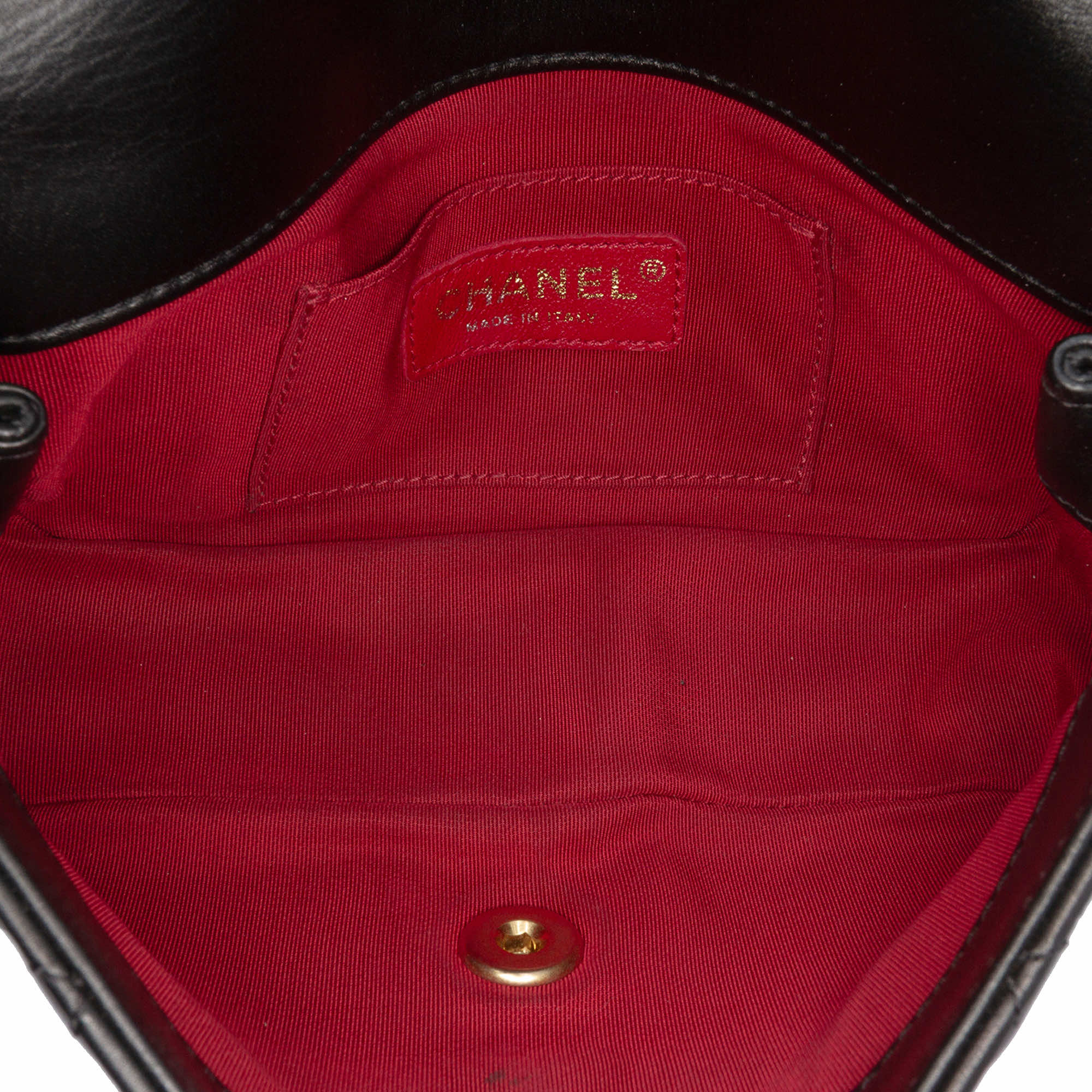 Chanel Mini Quilted Calfskin Crystal Pearls Chain Flap - 4