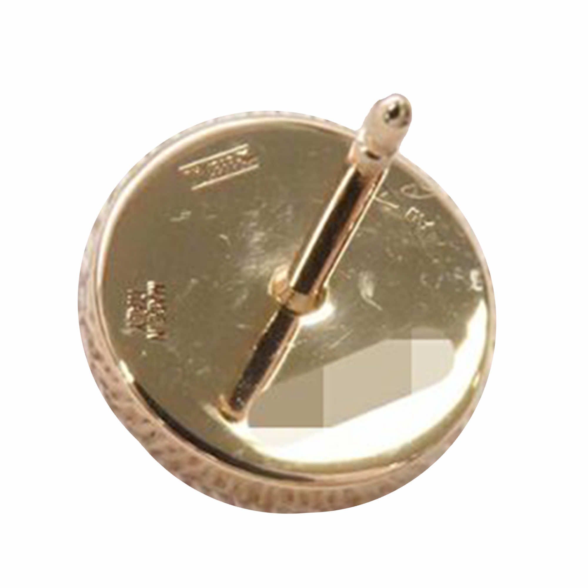 Bvlgari 18K Rose Gold and Malachite Bvlgari Stud Earrings - Side view