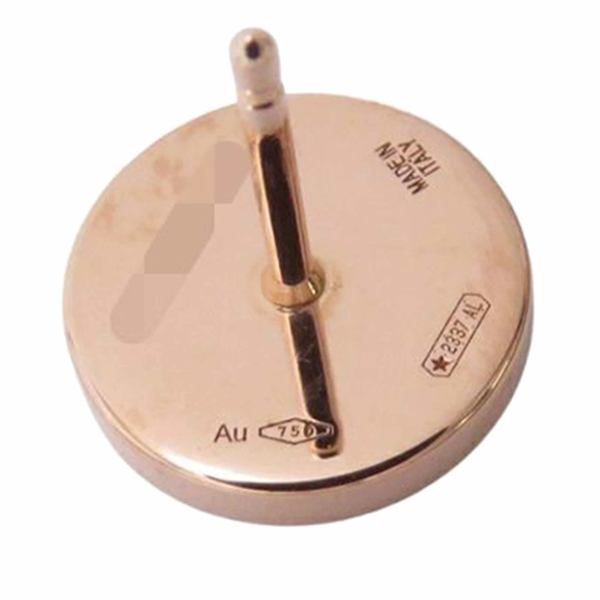 Bvlgari 18K Rose Gold and Malachite Bvlgari Stud Earrings - Image 10