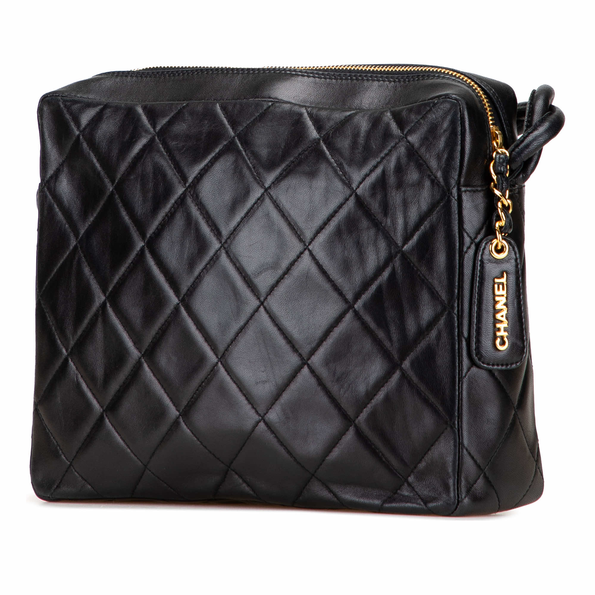 Chanel CC Quilted Lambskin Twisted Strap Crossbody - 2