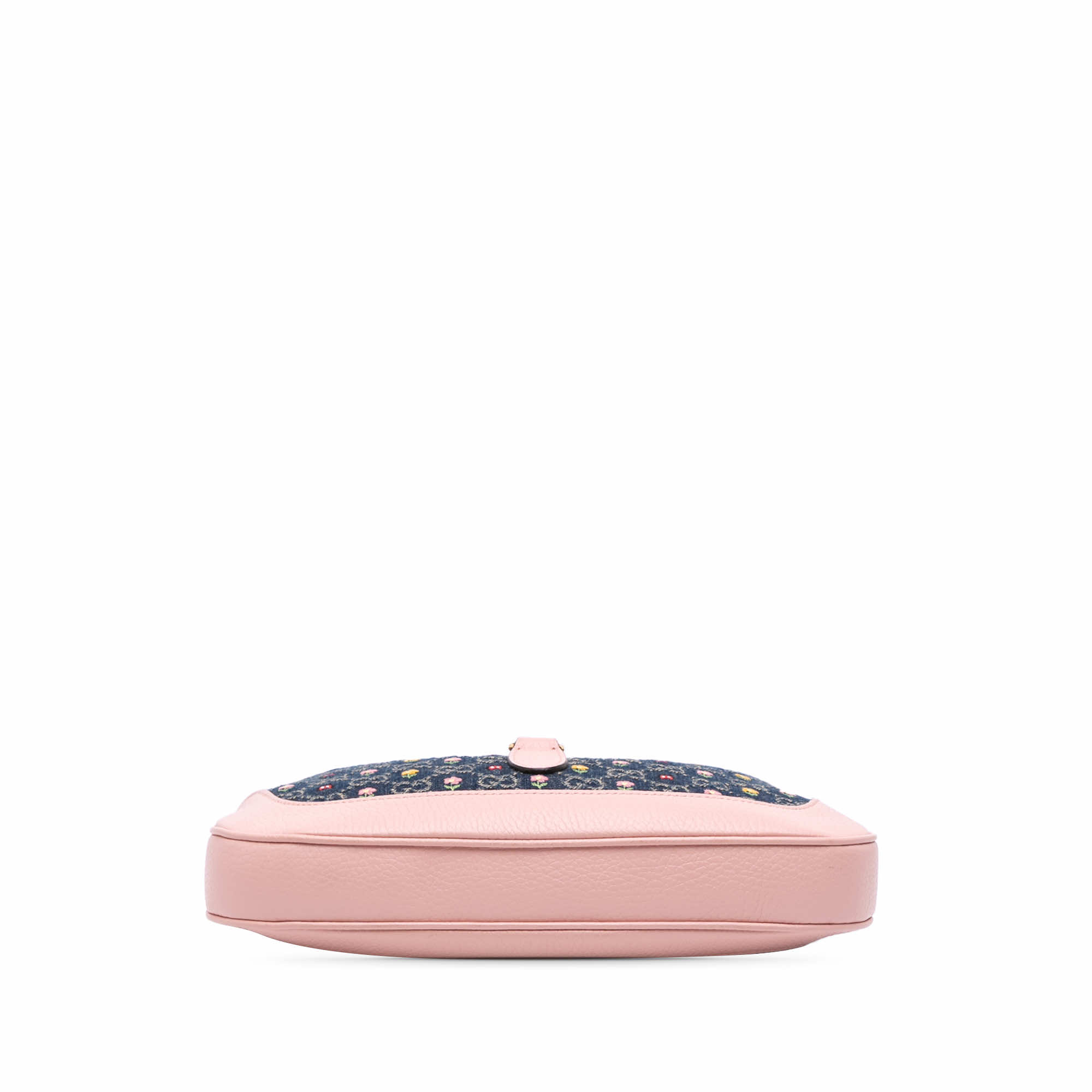 Gucci Limited Edition Small GG Embroidered Denim Floral Jackie 1961 Crossbody - Image 6