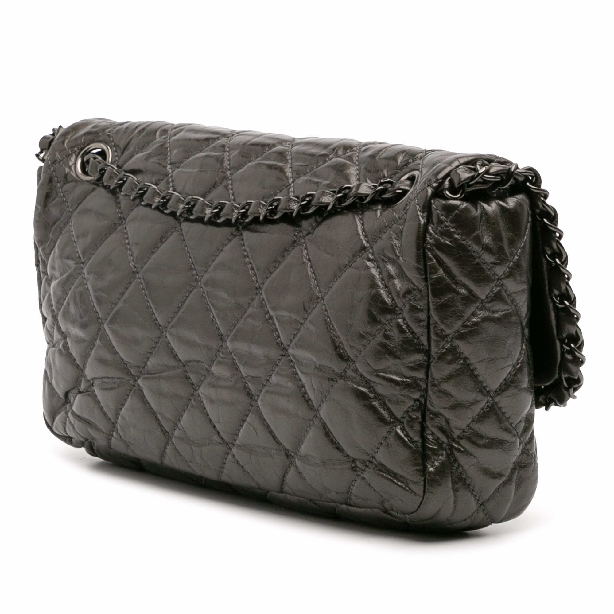 Chanel Medium Quilted Metallic Aged Calfskin Chain Me Flap - 2