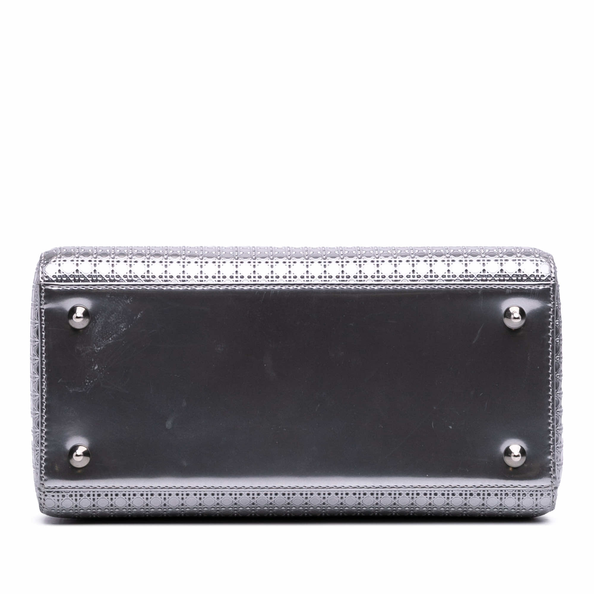 Dior Medium Metallic Patent Microcannage Lady Dior - 3